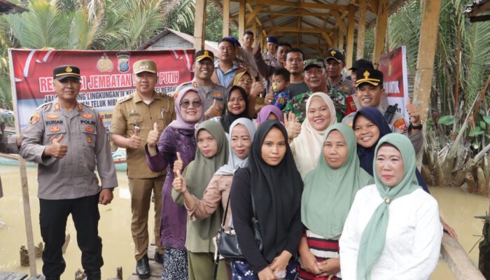 Kapolres Tanjungbalai Pimpin Peletakan Batu Pertama Renovasi Jembatan Merah Putih