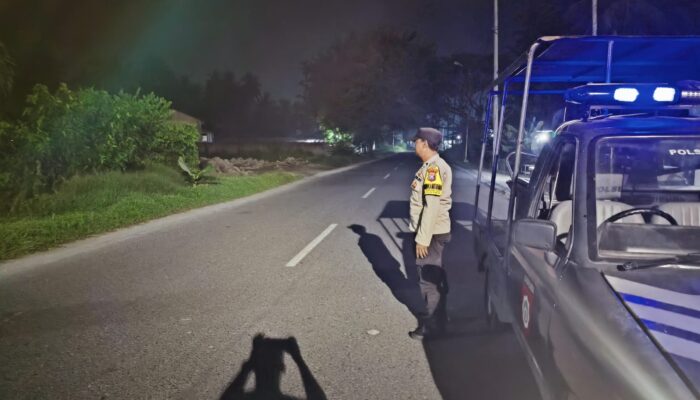 Cegah Balap Liar dan Geng Motor Polsek Teluk Nibung Intensifkan Patroli Malam