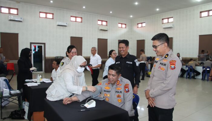 Polres Pelabuhan Belawan Laksanakan Pemeriksaan Kesehatan Berkala Personel