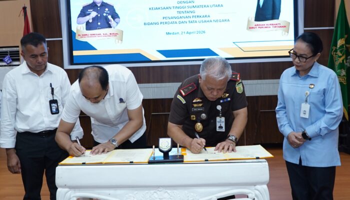 Perumda Tirtanadi Jalin Kerjasama Dengan Jaksa Pengacara Negara Kejatisu