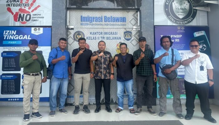 Kakanim Klas II TPI Belawan Sambut Hangat Silaturahmi Wartawan