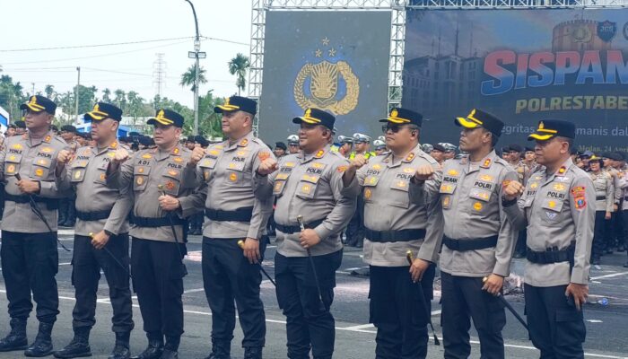 Kapolres Tanjung Balai Hadiri Apel Akbar Sabuk Kamtibmas di Mapolda Sumut