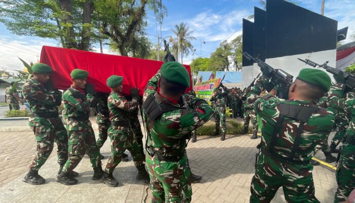 Jenazah Praka Rico Pramudia Dimakamkan di Makam Pahlawan Lubukpakam