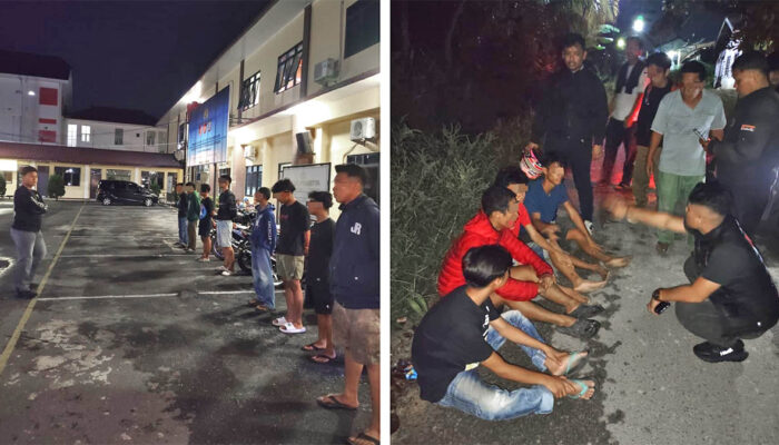 Polres Pematang Siantar Patroli, Enam Sepeda Motor Knalpot Brong Disita