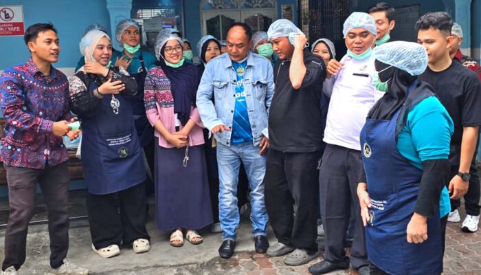Ketum Rel MBG dan Azis Gagap Sidak Dapur SPPG Sidorejo Medan Tembung