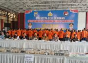 Polresta Deli Serdang Musnahkan 54,3 Kg Sabu dan Ribuan Pil Ekstasi, 187 Tersangka Ditahan