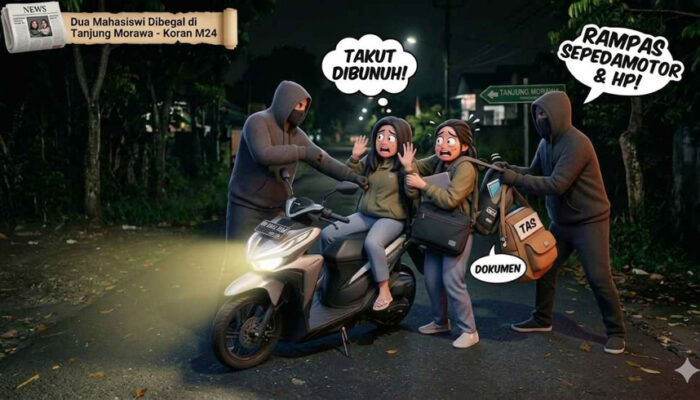 Dua Mahasiswi Dibegal Pelaku Bersajam di Tanjung Morawa