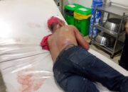 Sadis…. Sekelompok Pemuda Bacok Sekuriti Gudang.