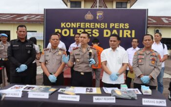 Polres Dairi, Bongkar Rekayasa Laporan Korban Begal, Uang Rp297 Juta, Ternyata Digunakan Tersangka Main Judol
