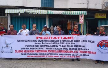 Bupati Deliserdang Batal Segel Ruko Delimas. Pedagang Akan Kerahkan Ratusan Penghadang 