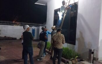 Kaca Jendela Kamar Wabup Deliserdang Diduga Ditembak OTK 