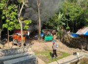 Sarang Narkoba di Area Perkebunan Sei Mencirim Digrebek Polisi, Dua Orang Ditangkap dan Seluruh Barak Dibakar