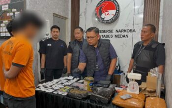 Bandar Narkoba Lintas Provinsi yang Manfaatkan Jasa Ekspedisi Digulung Satresnarkoba Polrestabes Medan