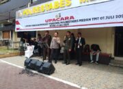 HUT Bhayangkara ke-80, 174 Personel Naik Pangkat, Kapolrestabes Medan, Nyanyikan Lagu Legendaris “Rumah Kita”