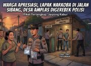 Warga Apresiasi, Lapak Narkoba di Jalan Sibang, Desa Amplas Digerebek Polisi. “Piket Tertangkap, Jaipong Kabur”