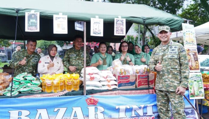 Pangdam I/BB: Bazar HUT ke-81 TNI Hadirkan Sembako Murah dan Layanan Kesehatan Gratis