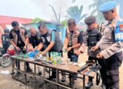 Markas Narkoba Mencirim Kampung, Kutalimbaru Digerebek, Bandar Disergap Pistol Hingga Sejumlah Sajam Disita