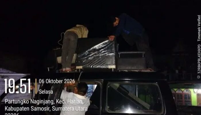 Baru Nunggak Sebulan, Sofa dan Loudspeaker Milik Warga Samosir Diangkut di Malam Hari