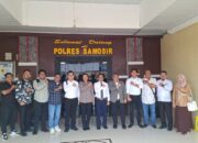 Berkolaborasi Untuk Meningkatkan Pelayanan, Tim Divisi Hukum Bersama Para Penasehat Hukum Perumda Tirtanadi Kunjungi Polres Samosir