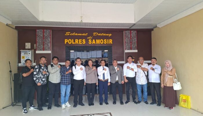 Berkolaborasi Untuk Meningkatkan Pelayanan, Tim Divisi Hukum Bersama Para Penasehat Hukum Perumda Tirtanadi Kunjungi Polres Samosir