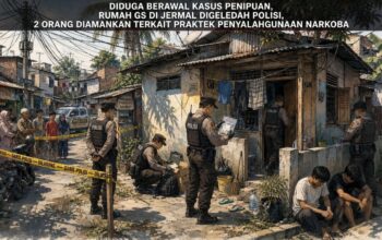 Diduga Berawal Kasus Penipuan, Rumah GS di Jermal Digeledah Polisi, 2 Orang Diamankan Terkait Praktek Penyalahgunaan Narkoba.