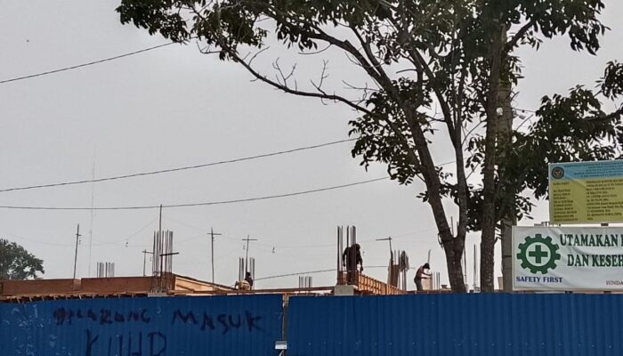 Diduga Korupsi APD, Pekerja Proyek Pembangunan Kantor Imigrasi Asahan Tanpa Alat Pelindung