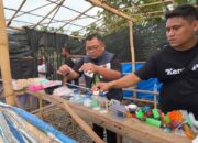 Gerebek Sarang Narkoba Desa Serba Jadi, Sunggal, 6 Barak Narkoba Untuk Pompa Dibakar Habis
