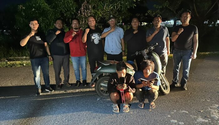 Jatanras Polres Simalungun Bekuk Dua Pencuri Ponsel Sopir Dump Truck di Tol Simpang Panei