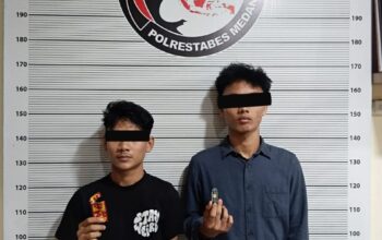 Kompak Edarkan Pod Getar Hingga Ekstasi,Dua Sahabat Diringkus Satresnarkoba Polrestabes Medan
