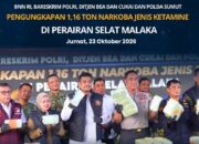 Pelindo Regional 1 Dukung Pengungkapan 1,16 Ton Ketamin, Terminal Belawan Jadi Lokasi Konferensi Pers Kapolri
