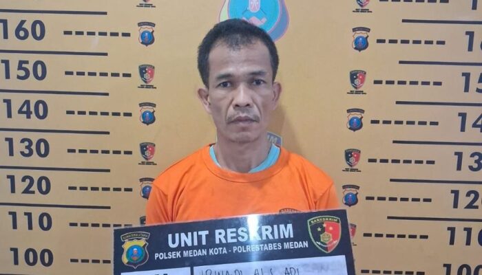 Polsek Medan Kota Sergap Seorang Spesialis Bongkar Rumah Mewah di Jalan Harimau