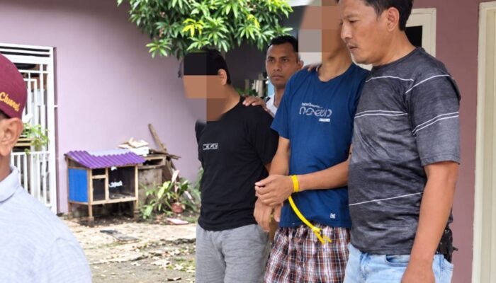 Respon Aduan Warga melalui Medsos, Polres Pelabuhan Belawan Gerebek Rumah Diduga Tempat Konsumsi Sabu di Martubung