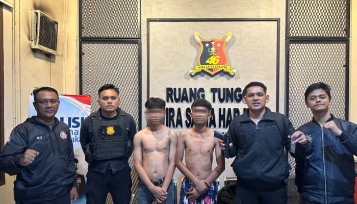 Respons Cepat Aduan Warga, Timsus Macan Polres Belawan Amankan Dua Pemuda dan Sita Airsoft Gun serta Sajam