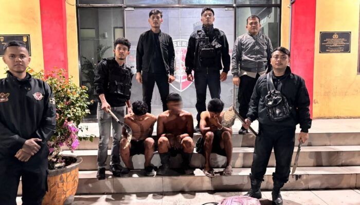 Tim Macan Polres Pelabuhan Belawan Amankan Tiga Pria Diduga Curi Kabel*