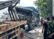 Truk Fuso Tabrakan Dengan Could Diesel.Tiga Orang Luka Luka