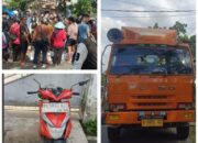 Truk Fuso VS Honda Beat di Yos Sudarso, Pengendara Tewas di Lokasi
