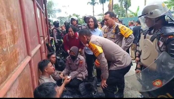 Utamakan Keselamatan Jiwa, Kapolres Pelabuhan Belawan Tarik Mundur Pasukan, Eksekusi Lahan Helvetia Tertunda